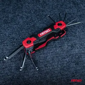 AMIO Imbusové kľúče HEX s guľovou koncovkou, skladacie, 8 ks, CR-V_thumb3