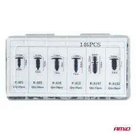 AMIO Spony a príchytky na čalúnenie vozidiel 146ks_thumb4