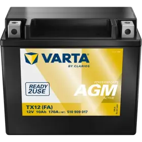 VARTA Powersports AGM Active TX12 (FA) 12V 10Ah 170A 510 909 017