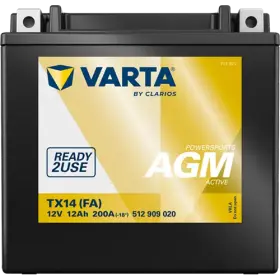VARTA Powersports AGM Active TX14 (FA) 12V 12Ah 200A 512 909 020