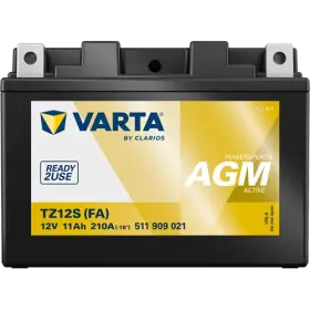 VARTA Powersports AGM Active TZ12S (FA) 12V 11Ah 210A 511 909 021