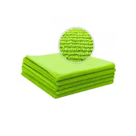 LIQUID ELEMENTS All-Purpose Green Microfiber Cloth 5-Pack - Zelené univerzálne mikrovláknové utierky 40x40cm 5ks