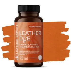LEATHER EXPERT Leather Dye Squash Orange - Farbivo na semiš a nubuk oranžové 75ml