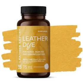 LEATHER EXPERT Leather Dye Sunflower - Farbivo na semiš a nubuk slnečnicové 75ml