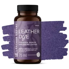 LEATHER EXPERT Leather Dye Violet - Farbivo na semiš a nubuk fialové 75ml