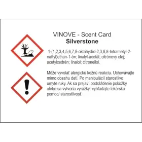 VINOVE scented card - SILVERSTONE - osviežovač vzduchu_thumb5
