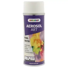 DUPLI - COLOR Aerosol Art RAL9016 hodvábne biela - matný sprej 400ml