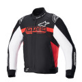 bunda MONZA Šport, ALPINESTARS (čierna/červená/biela, veľ. 2XL)