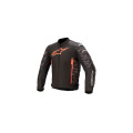 bunda T-GP PLUS R V3, ALPINESTARS (čierna maskáčová/červená fluo, veľ. M)