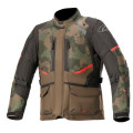 bunda ANDES DRYSTAR, TECH-AIR 5 kompatibilná, ALPINESTARS (tmavo zelená camo/čierna/červená, veľ. L)