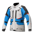 bunda ANDES DRYSTAR HONDA kolekcia, TECH-AIR 5 kompatibilná, ALPINESTARS (svetlo šedá/čierna/modrá/červená, veľ. XL)