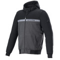 bunda CHROME STREET HOODIE, ALPINESTARS (čierna/sivá, veľ. L)