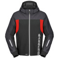 bunda HOODIE H2OUT, SPIDI (čierna/antracit/červená, veľ. L)