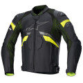 bunda GP PLUS R RIDEKNIT, TECH-AIR 5 kompatibilný, ALPINESTARS (čierna/žltá fluo, veľ. 50)