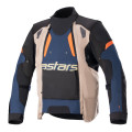 bunda HALO DRYSTAR, ALPINESTARS (tmavomodrá/khaki/oranžová/čierna, veľ. L)