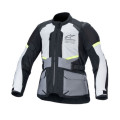 bunda ANDES AIR DRYSTAR, ALPINESTARS (svetlo šedá/tmavo šedá/čierna/žltá fluo, veľ. 4XL)