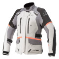 bunda STELLA ANDES DRYSTAR, TECH-AIR 5 kompatibilný, ALPINESTARS, dámska (svetlo šedá/tmavo šedá/čierna/ružová fluo, veľ. XL)