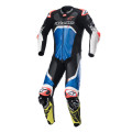 jednodielna kombinéza GP TECH 4, TECH-AIR kompatibilný, ALPINESTARS (modrá/žltá fluo/červená fluo/čierna/biela, veľ. 50)