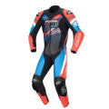 jednodielna kombinéza GP FORCE HONDA kolekcia, TECH-AIR 5 kompatibilná, ALPINESTARS (čierna/červená fluo/modrá/biela, veľ. 52)