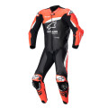 jednodielna kombinéza GP PLUS 4, TECH-AIR kompatibilná, ALPINESTARS (čierna/červená fluo/biela, veľ. 52)