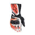 rukavice SP-8, ALPINESTARS (biele/červené fluo/čierne, veľ. S)