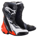 topánky SUPERTECH R, ALPINESTARS (čierna/červená fluo/biela/sivá, veľ. 45)