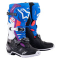 topánky TECH 10 SUPERVENTED, ALPINESTARS, perforované (modrá/fialová/ružová/biela/sivá/čierna, veľ. 40,5)