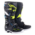 topánky TECH 7, ALPINESTARS (čierna/biela/žltá fluo/tmavo modrá, veľ. 39)