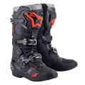 topánky TECH 10, ALPINESTARS (čierna/červená fluo/sivá, veľ. 40,5)