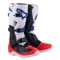 topánky TECH 3, ALPINESTARS (biela/čierna/modrá/červená, veľ. 39)