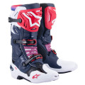 topánky TECH 10 SUPERVENTED, ALPINESTARS, perforované (tmavo modrá/biela/červená/fialová, veľ. 42)