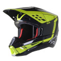 prilba S-M5 BEAM, ALPINESTARS (čierna antracit/žltá fluo lesklá, veľ. S)