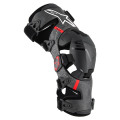 kolenné ortézy SUPERTECH RK-10 PLASMA, ALPINESTARS (čierna/červená, veľ. S, 1 pár)