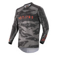 dres RACER TACTICAL, ALPINESTARS (čierna/šedá maskáčová/červená fluo, veľ. M)