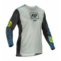 šaty LITE, FLY RACING - USA 2022 (šedá/tyrkysová/hi-vis, veľ. 2XL)