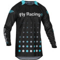 šaty EVOLUTION DST. FLY RACING - USA 2024 (čierna/modrá, veľ.XL)