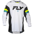 dres LITE, FLY RACING - USA 2024 (biela/čierna/hi-vis, veľ. S)