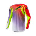 dres FLUID LUCENT, ALPINESTARS (biela/fialová/červená/žltá fluo/čierna, veľ. 2XL)