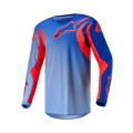 dres FLUID LUCENT, ALPINESTARS (modrá/svetlo modrá/oranžová, veľ. 2XL)