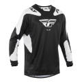 šaty KNETIC SYM, FLY RACING - USA 2025 (čierna/biela, veľ. 2XL)