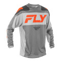 dres F-16, FLY RACING - USA 2025 (šedá/oranžová, veľ. 2XL)