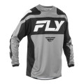 dres F-16, FLY RACING - USA 2025 (sivá/čierna/biela, veľ. XL)