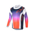 dres RACER HOEN, ALPINESTARS, detský (šedá/modrá/oranžová, veľ S)