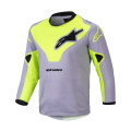 dres RACER VEIL KIDS, ALPINESTARS, detský (šedá/žltá fluo, veľ. 2XS)