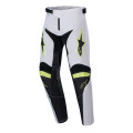 nohavice RACER LUCENT, ALPINESTARS, detské (biela/čierna/žltá fluo, veľ. 26)