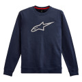 mikina AGELESS CREW FLEECE, ALPINESTARS (modrá/biela, veľ. M)