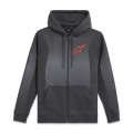 mikina ARISING HOODIE, ALPINESTARS (tmavo šedá/svetlo šedá, veľ. XL)