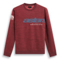 mikina EPISODE CREW FLEECE, ALPINESTARS (tmavo červená, veľ. M)