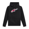 mikina QUICKNESS HOODIE, ALPINESTARS (čierna, veľ. M)