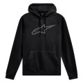 mikina AGELESS HOODIE 3, ALPINESTARS (čierna/sivá, veľ. S)